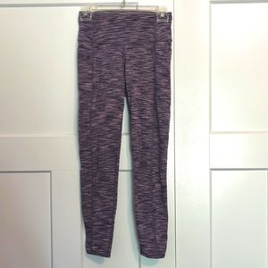 Girls purple leggings